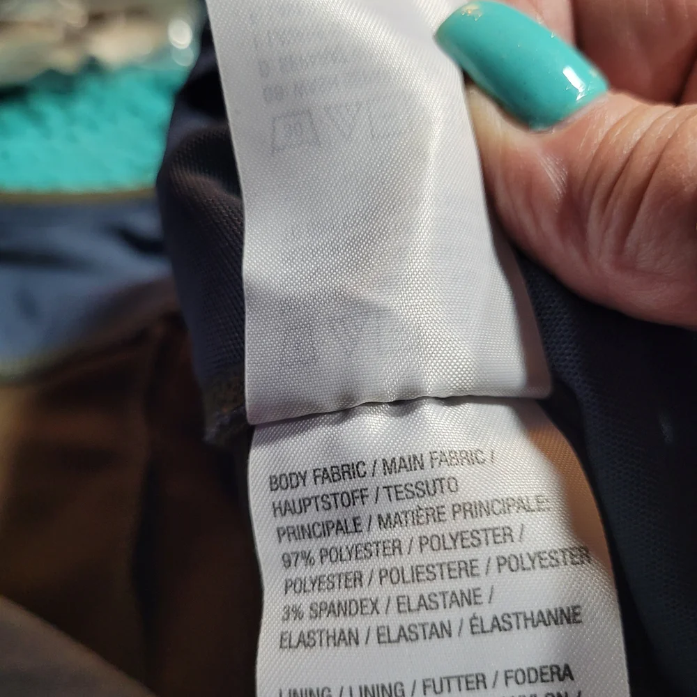 Women with Control Olive and Blue Pants - Picture 7 of 10